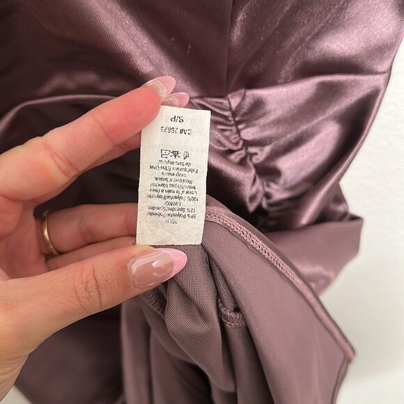 Guess Purple Ruched Bodycon Mini Dress - Picture 6 of 8